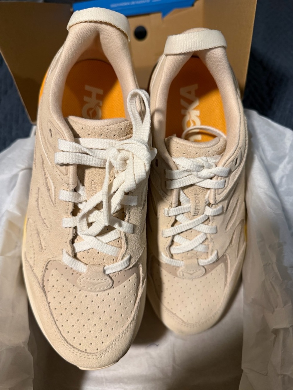 Women’s Hoka Clifton suede sneaker - Picture 6 of 7